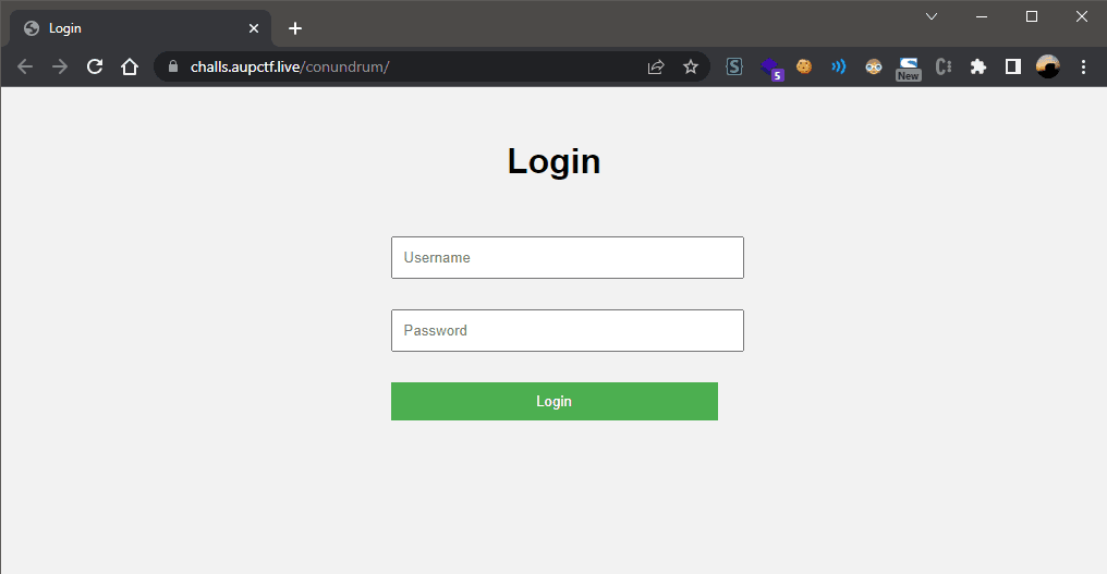 Login Page